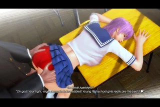 She was a couple of weeks short of graduating, and she had never told her teacher about her secret: That she was a virgin and had never had a boyfriend during her three years of highschool, since her heart only belonged to older men like him. Losing her virginity was both good and a little painful ♥