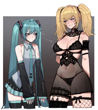 Hatsune Miku x Grok (ratatatat74) [Vocaloid x Twitter]