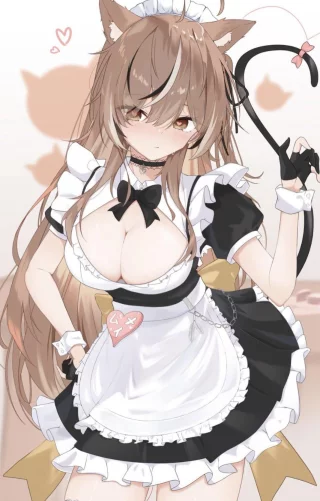 Responsible kitty maid