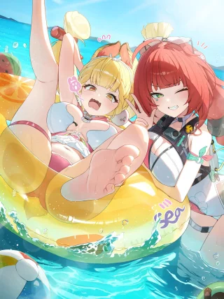 yuzuha x alice 🏖️ (unneonal)