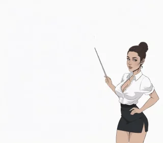 Sexy teacher walk and flash