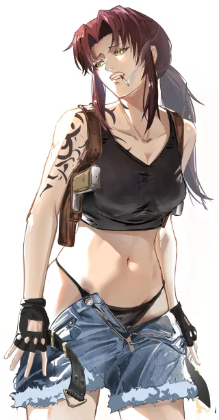 Revy Undressing [Black Lagoon]
