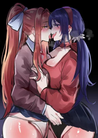 [F4F] (miside x ddlc) Monika noticed that the player was joining her for talks less and less and it was starting to get on her nerve. She noticed how their phone was connected to their computer and so decided to see what’s been keeping them away. Little did she know a devil was lurking within.