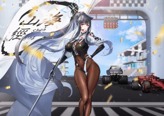 Race Queen Shun (crazyskull) [Blue Archive]