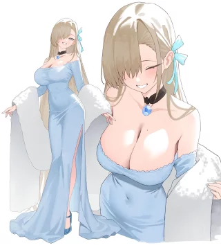 Asuna\'s lovely new dress