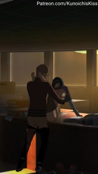 Naruto fucking every milf he can in the hokage office (Kunoichis kiss) [Boruto]