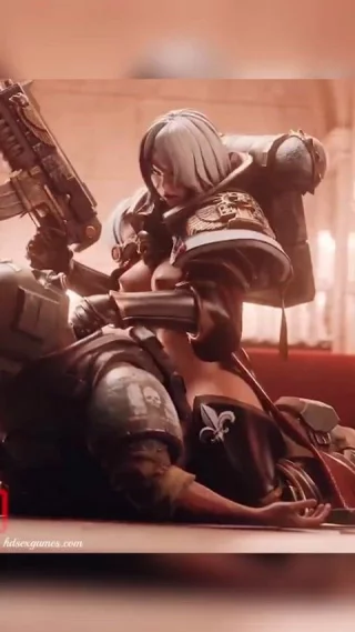 Holy sister use Gun of Justice removing corruption. (Magikal3D) [Warhammer]