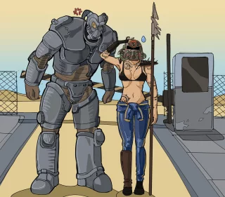 Fallout 2 low intelligence failed speech check in a nutshell (art by toffee_32)