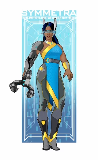 Symmetra(Overwatch) fan-art by me.