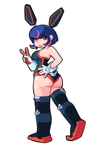 I\'ve made a cyber bunny girl outfit for juno !