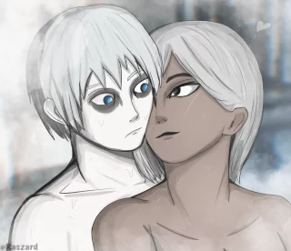 Rogue Trader Garvet von Valancius and Sister Argenta bathing time after battle