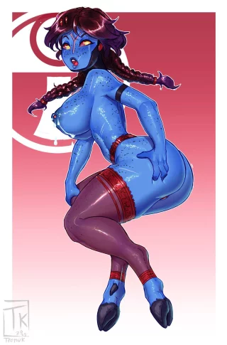 Tau girl pin up by @Trenuk_