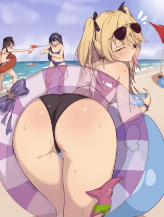 Fischl enjoying vacation (kkry99)