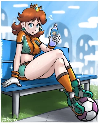 Daisy After Soccer [Super Mario]