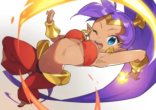 Fire-wielding half-genie [Shantae] (by hizano kinniku)