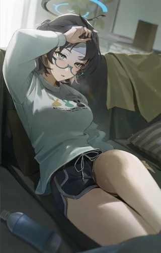 Chihiro is sick (flatshi) [Blue Archive]