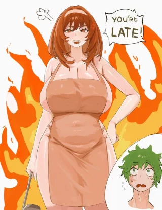 Ochako as an angry MILF (Nyan_Somoe) [My Hero Academia]