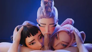 Zoey, Rumi and Mira Fellatio PoV (Wigfritter) [KPop Demon Hunters]