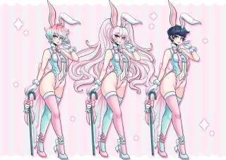 Pastel Bunny Girl ( By BunnyBones - me! )