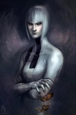 GlaDOS vs. The Bird by Maren Nerei (rennerei)