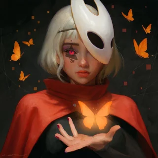 Silksong Hornet Portrait by Oliver Wetter