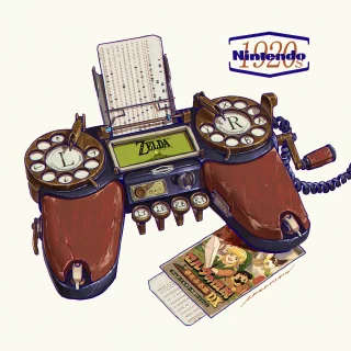 Retro Nintendo Handheld Game Console from the 1920s by IWSE Zhang