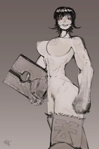 She has a collection of skulls by @stuuuuh
