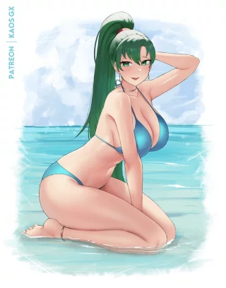 Swimsuit Lyn [fire emblem] (kaosart)
