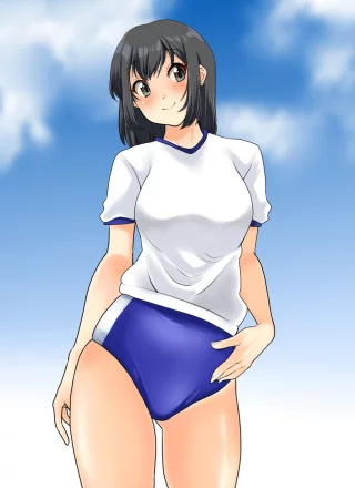 Buruma Beauty Giving a Cute Smile [Original]