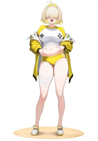 Elegg Showing Off Her Belly in Buruma [Nikke]