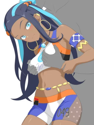 Nessa Getting Grabbed from Behind [Pokemon]