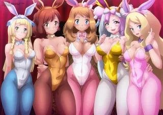 Lillie, Ayomi, Serena, Iono, Caitlin (by Zel_Sama)