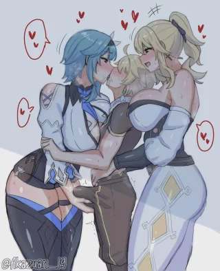 Dick grabbed by Eula