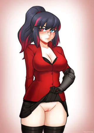 Office girl with a secret (frenchthenhen)