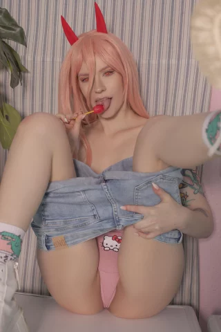 Power cosplay by me (BakaFuwa) - lick the sweetest spot you\'ll find