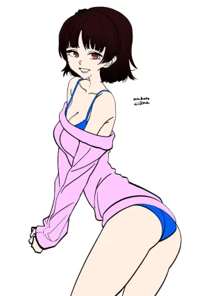 Makoto Niijima 💙 (drawn by me @slightsketches) COMMISSIONS OPEN