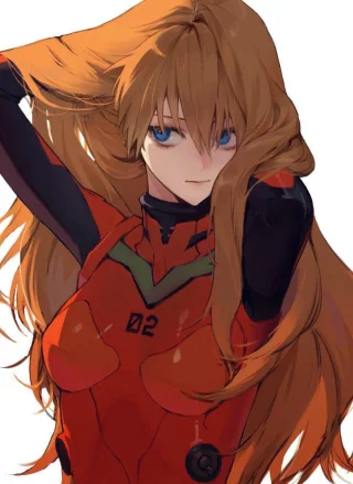 Asuka with her Hair Down [Evangelion]