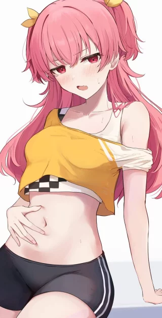 Airi Looking Cute in Crop Top & Spats [Project Sekai]
