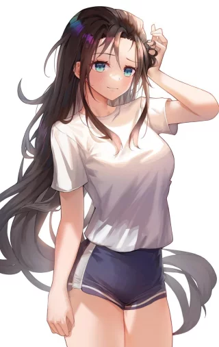Buruma Beauty Giving a Smile [Original]