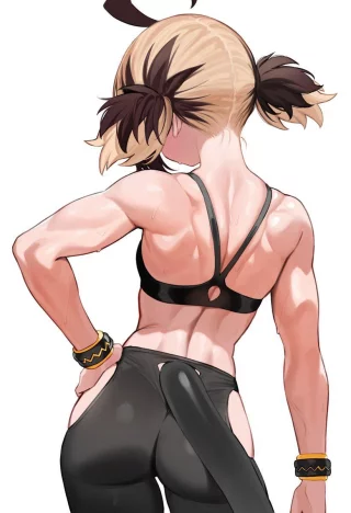 Fit Gigi Murin from Behind [Hololive]