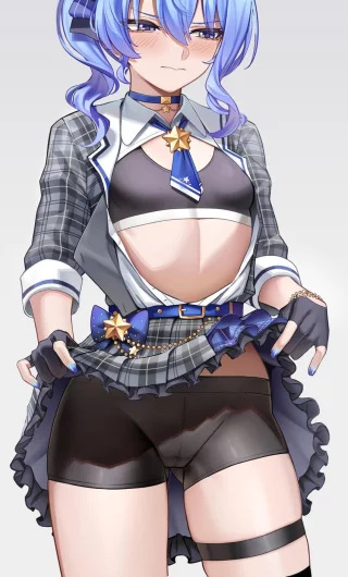 Suisei Revealing Her Spats [Hololive]