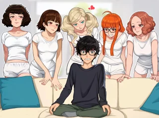 [M4A] Joker was about to learn that having five girlfriends was fun, but a lot of work when they all came together