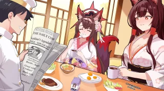 A big, happy fox family! (ft. Akagi) [staznyan]
