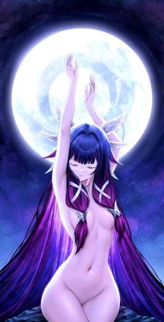 Columbina recharging her energy (RoyBoy_illu) [Genshin Impact]