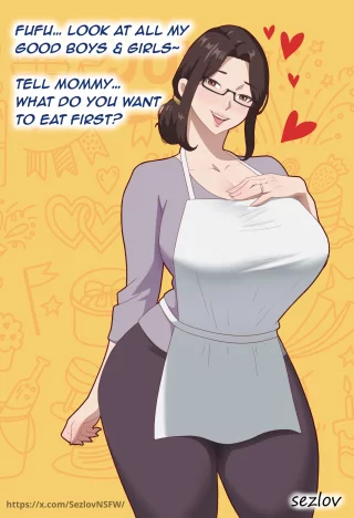 My OC! she is a 40 y/o milf housewife. Her name is Emiko.