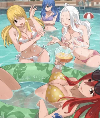 Lucy, Erza, Juvia and Mirajane [fairy tail]