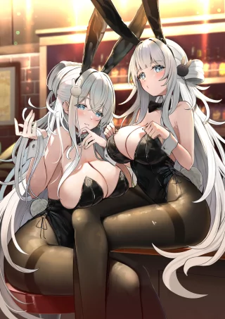 Long hair bunny girls [Original]