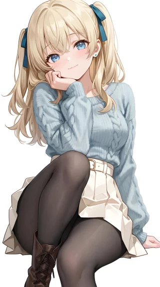 Matching Light Blue Sweater
