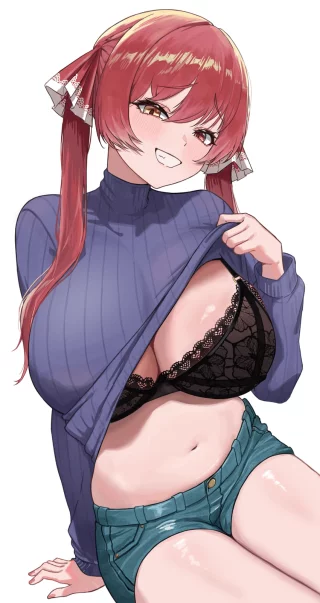 Houshou Marine gives a peak [Hololive] (buta dong)
