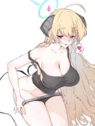 She looks ready to go (sunnysideup) [blue archive]